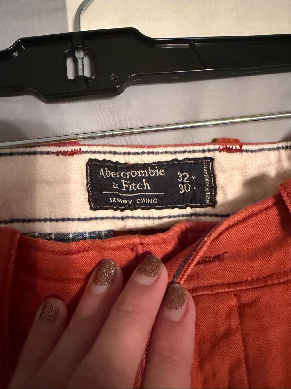 Abercrombie & Fitch Men's Pink, Plum & Orange Chino Pants COMBO PACK - Picture 10 of 11